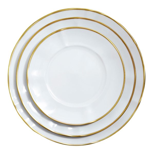 Simply Elegant Gold Salad Plate Fashion