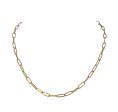 18 inch Gold-Plated Paperclip Necklace Discount