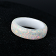 Pearl White Opal Dust Glowstone Ring For Discount